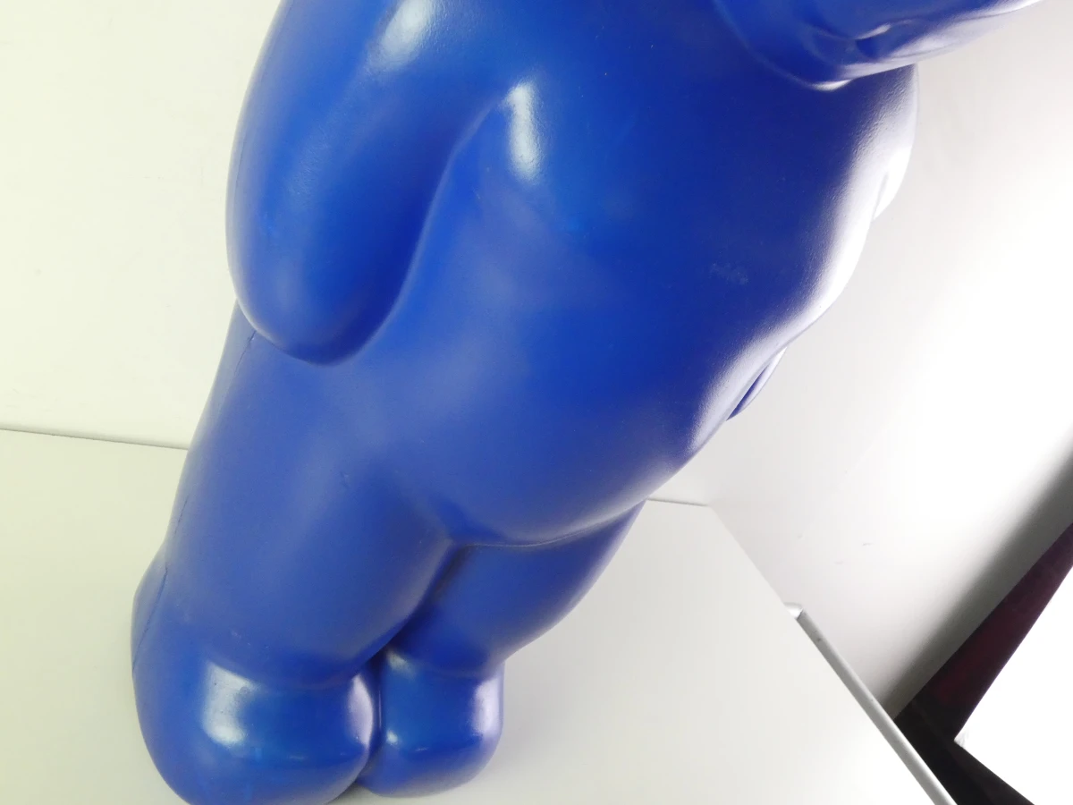 Blauwe beer lamp van kunststof - Lumibar