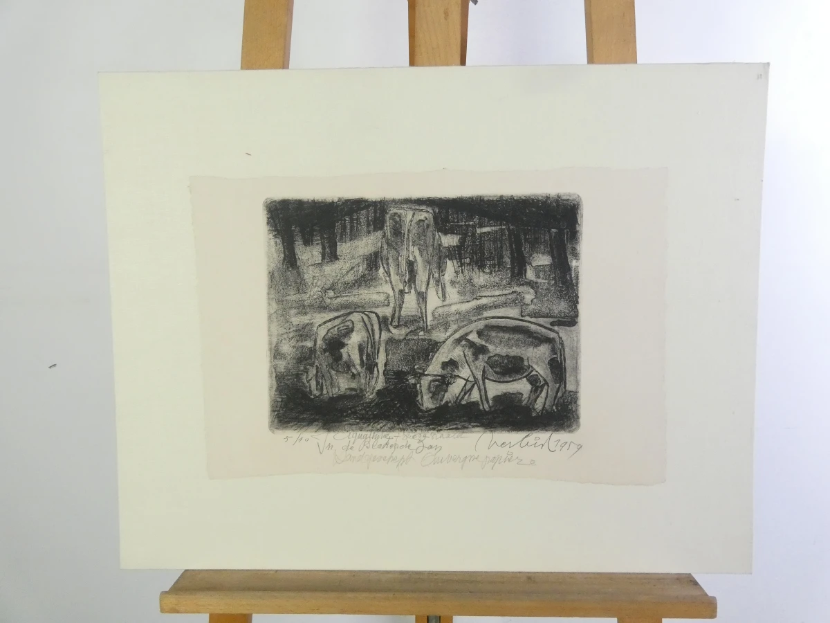 Serie van 10 grafische werken – Verbist (jaren 1950)