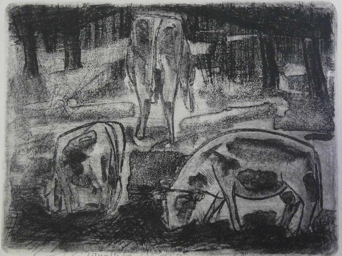Serie van 10 grafische werken – Verbist (jaren 1950)