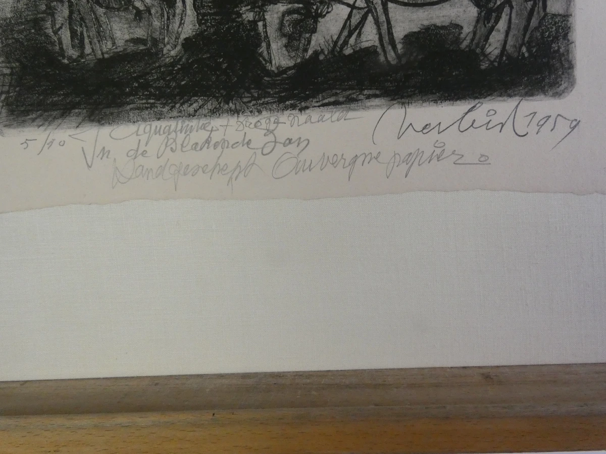 Serie van 10 grafische werken – Verbist (jaren 1950)