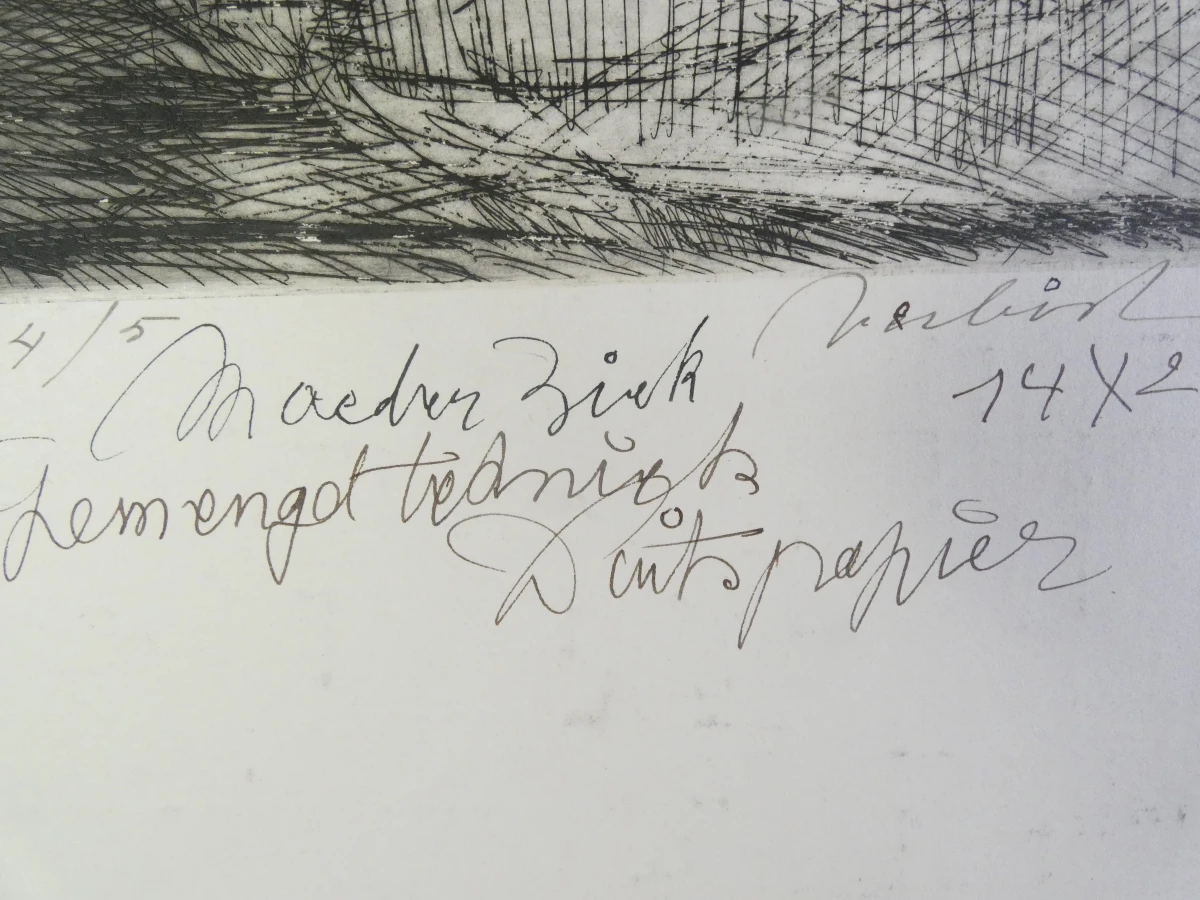 Serie van 10 grafische werken – Verbist (jaren 1950)