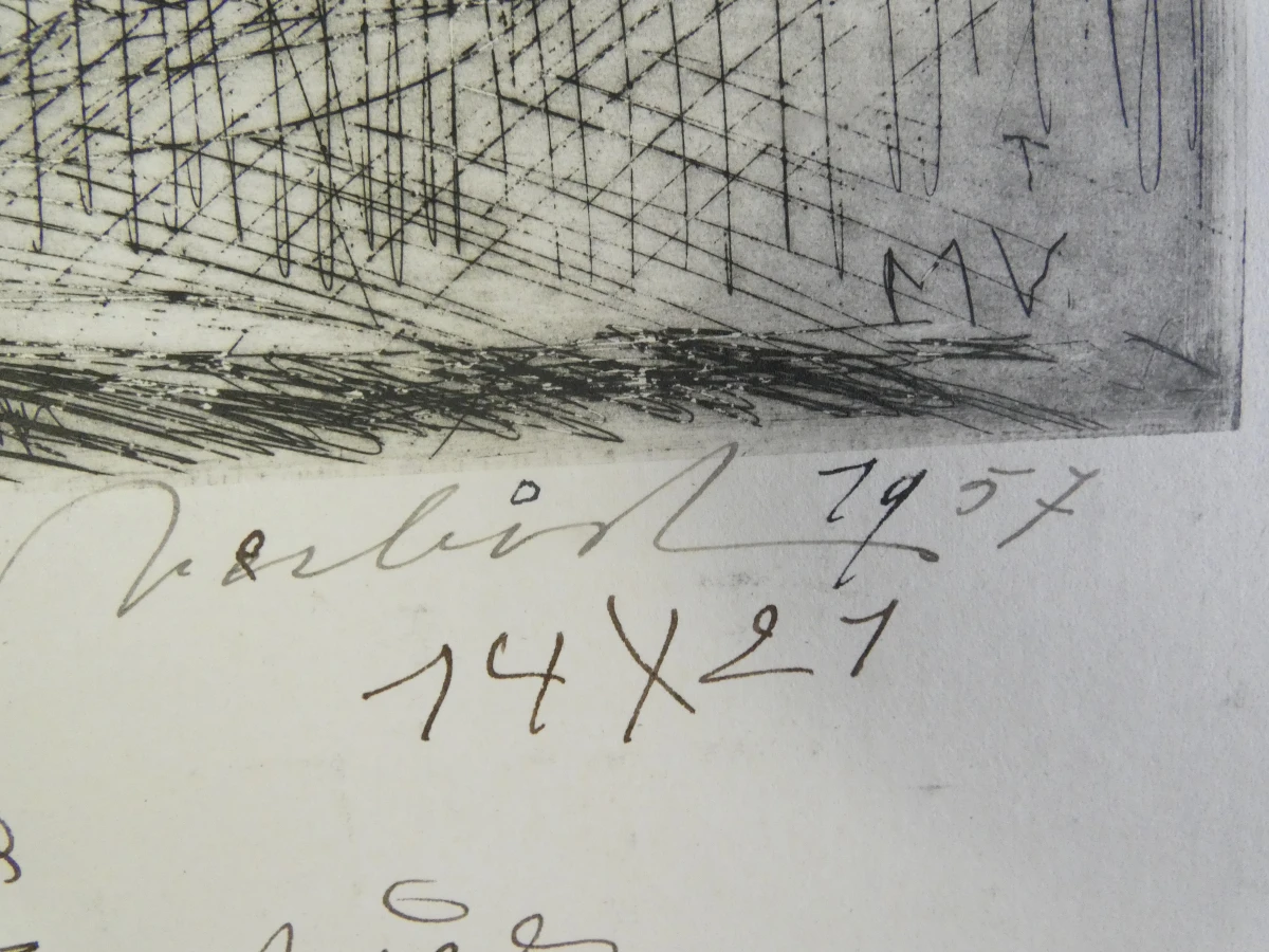 Serie van 10 grafische werken – Verbist (jaren 1950)