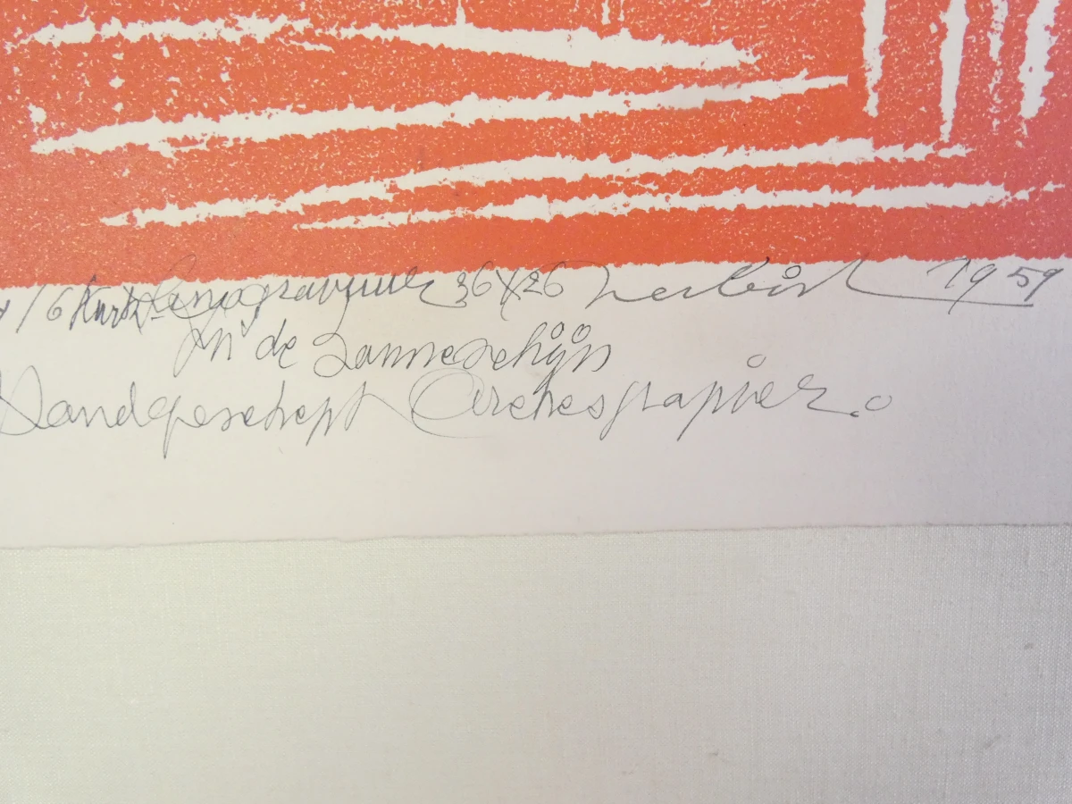 Serie van 10 grafische werken – Verbist (jaren 1950)