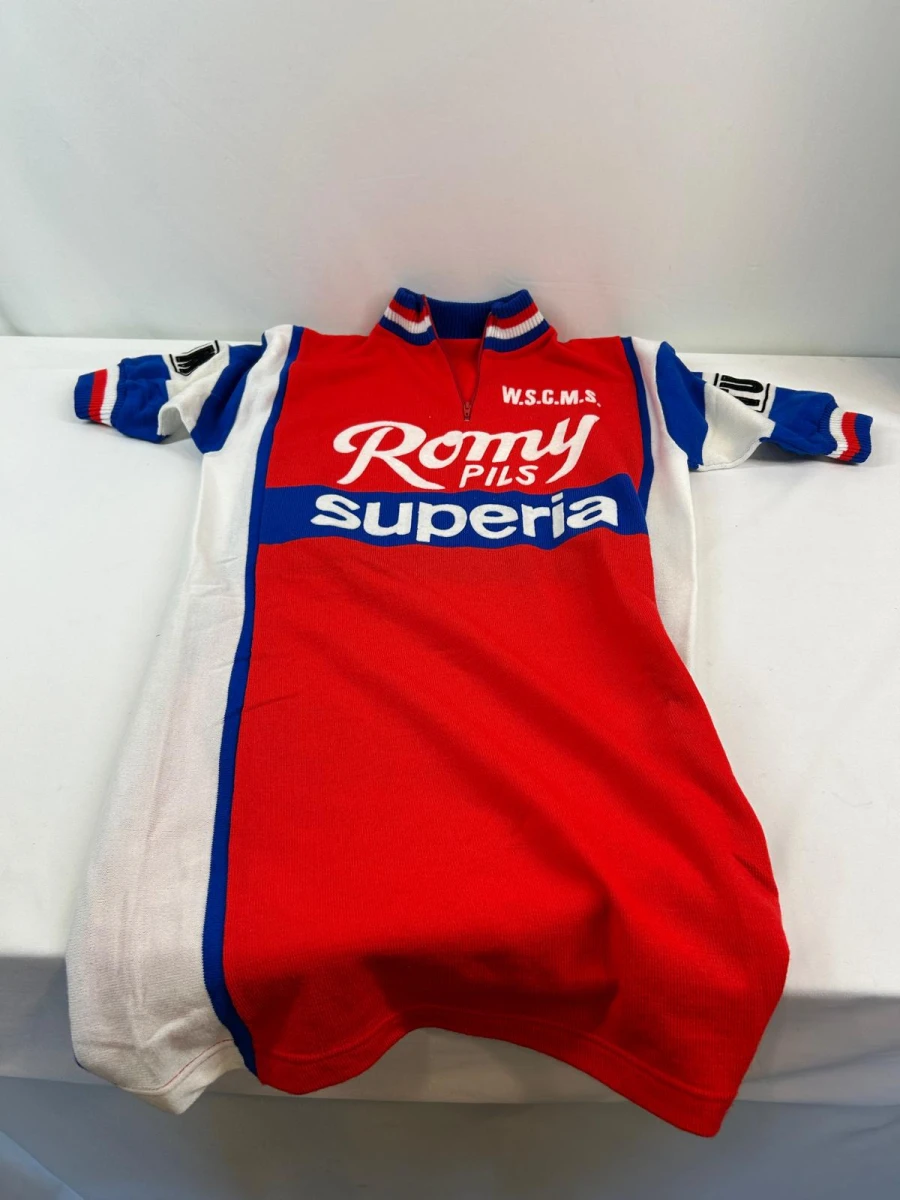 Vintage wielertrui Romy Pils Superia