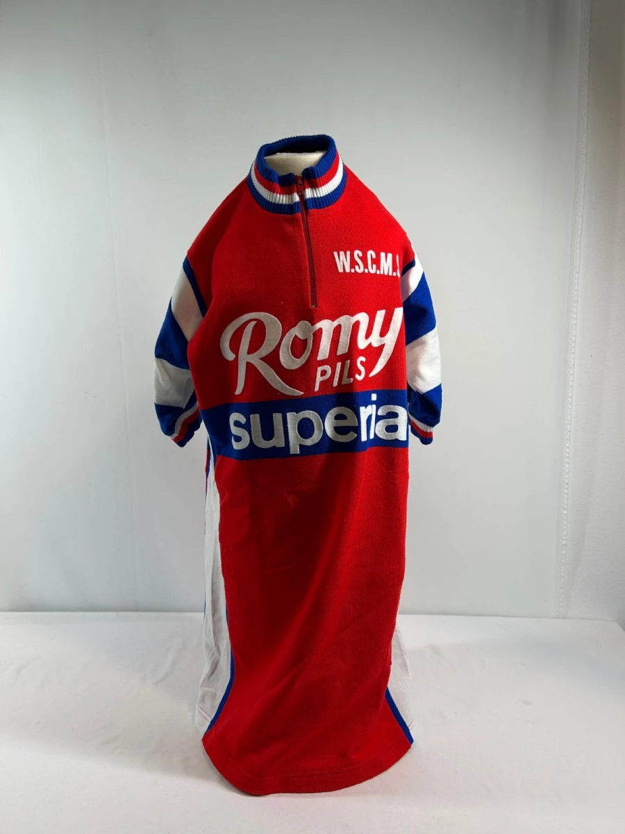 Vintage wielertrui Romy Pils Superia