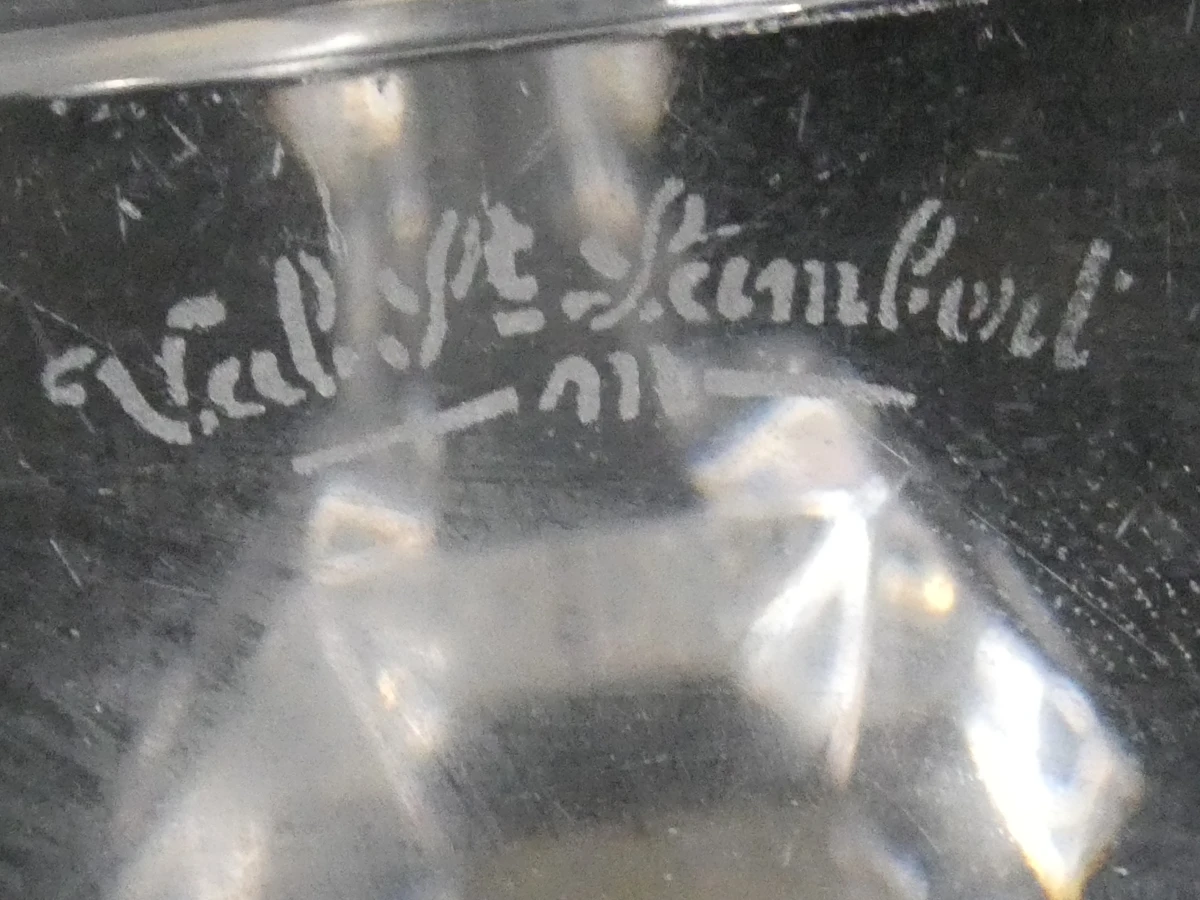 Set van 2 kristallen kandelaars
