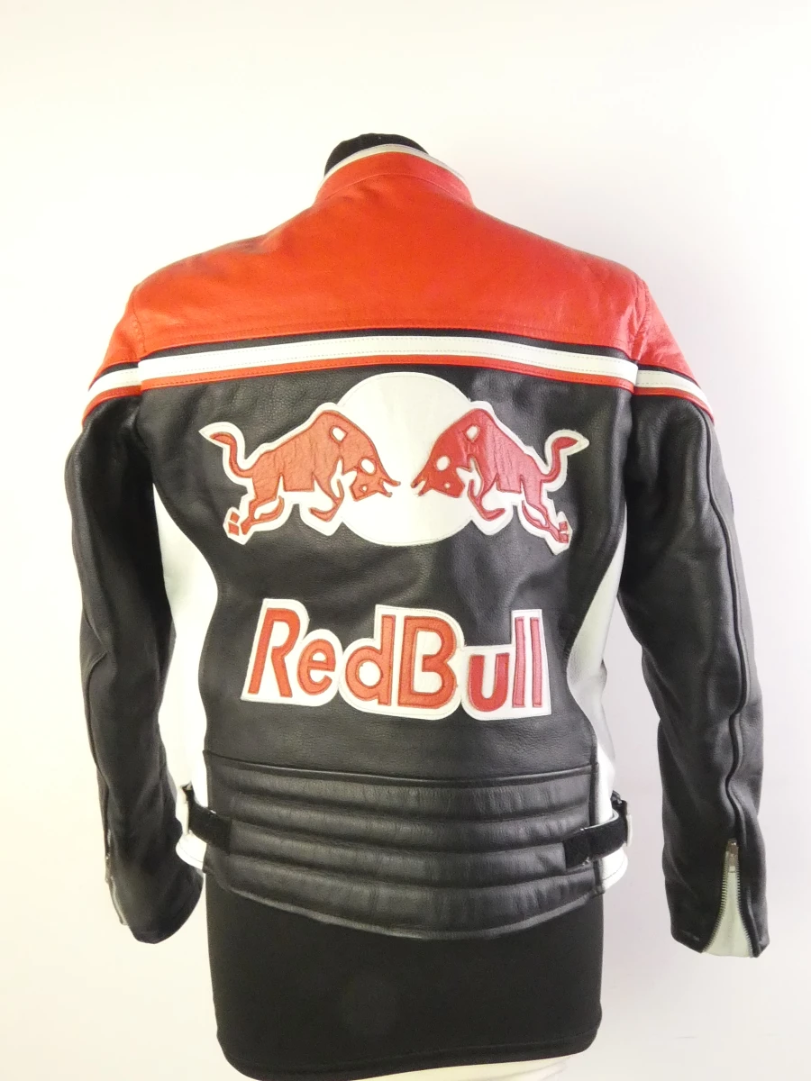 Leren motorjas met Red Bull opdruk maat 24 - foto 2
