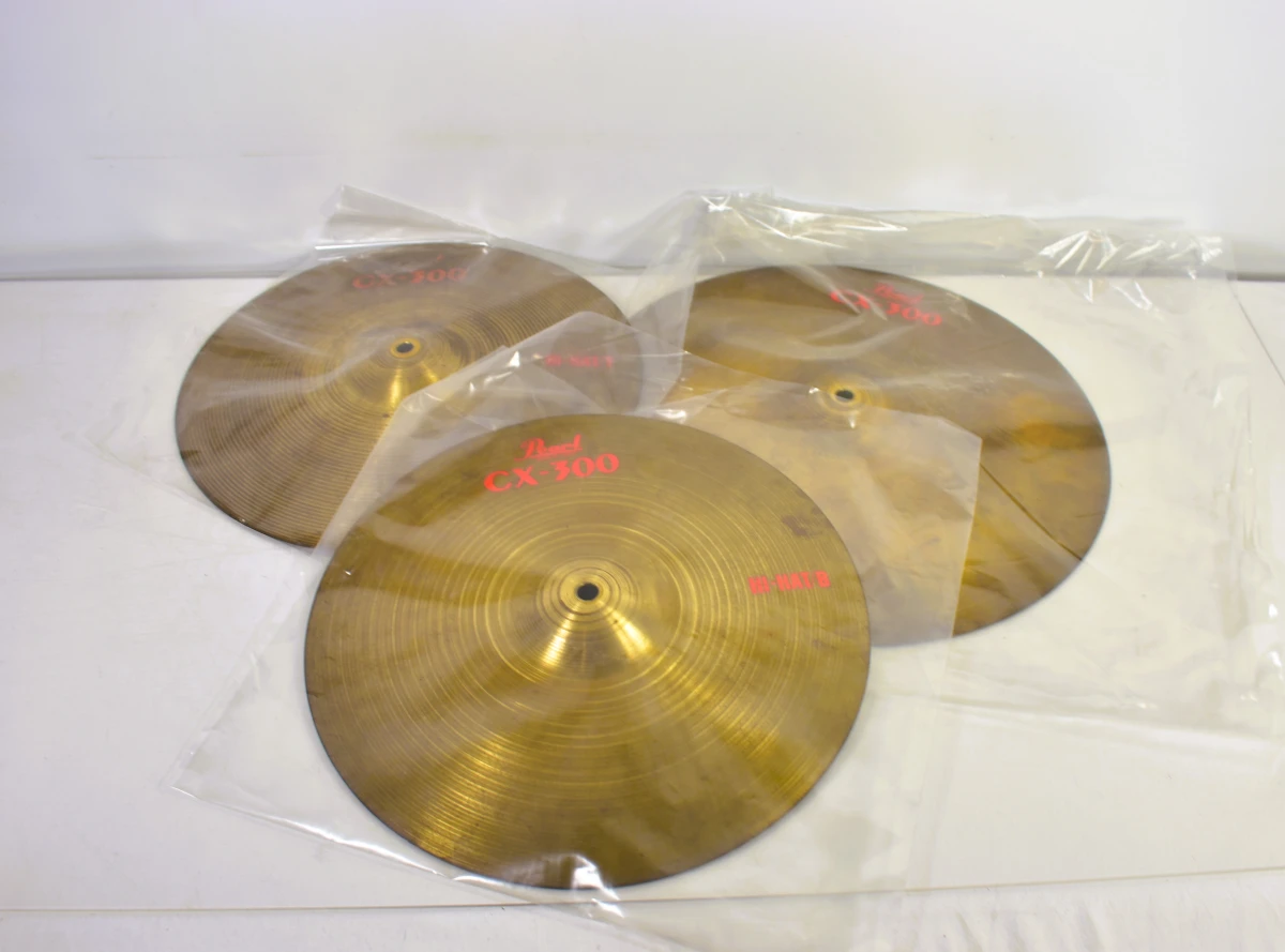 Pearl CX-300 bekkenset met drumstokken in originele doos