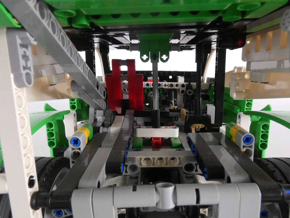 LEGO  Technic auto model in groen, wit en zwart