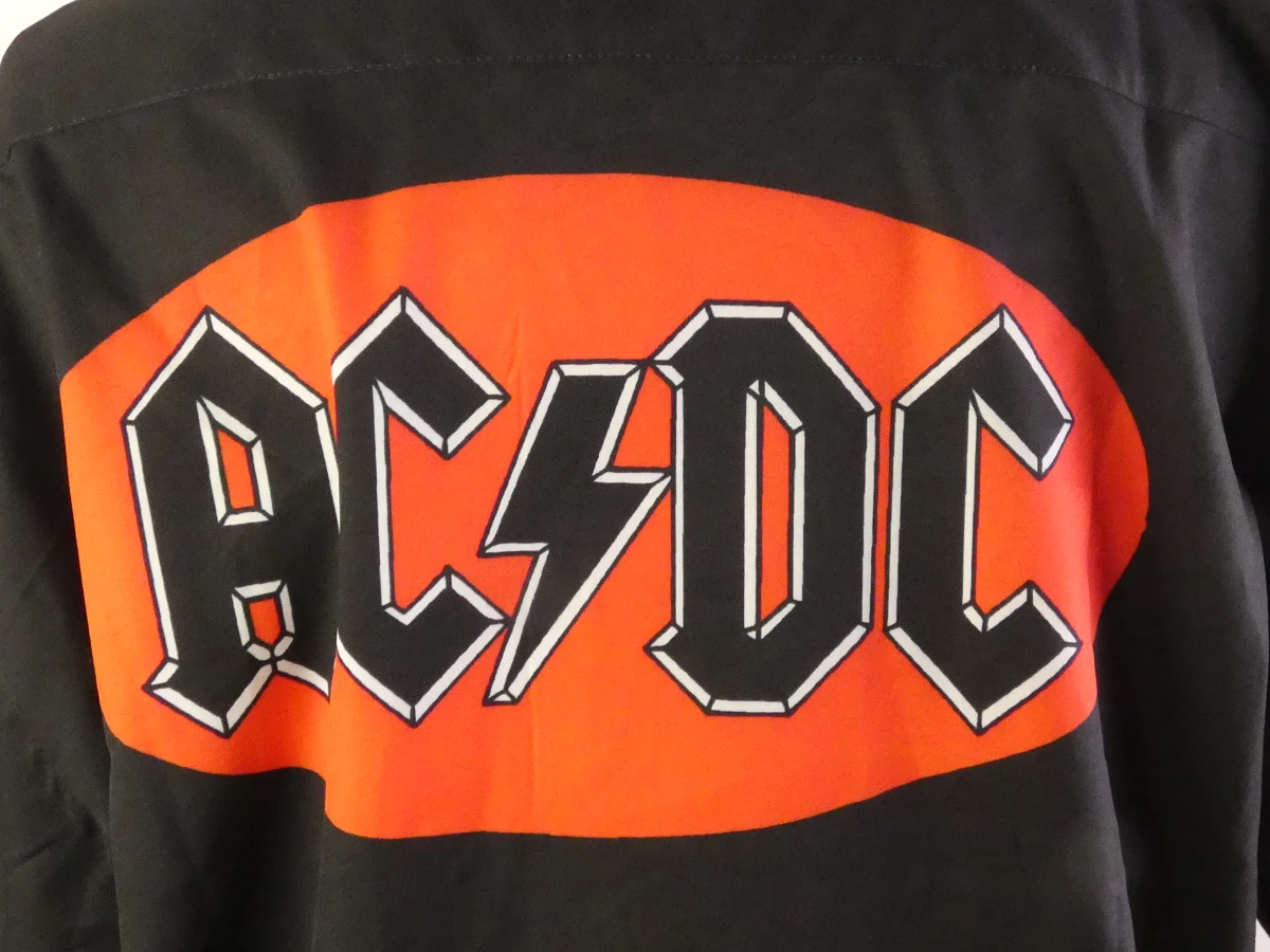 AC/DC overhemd met vlammenprint XXL