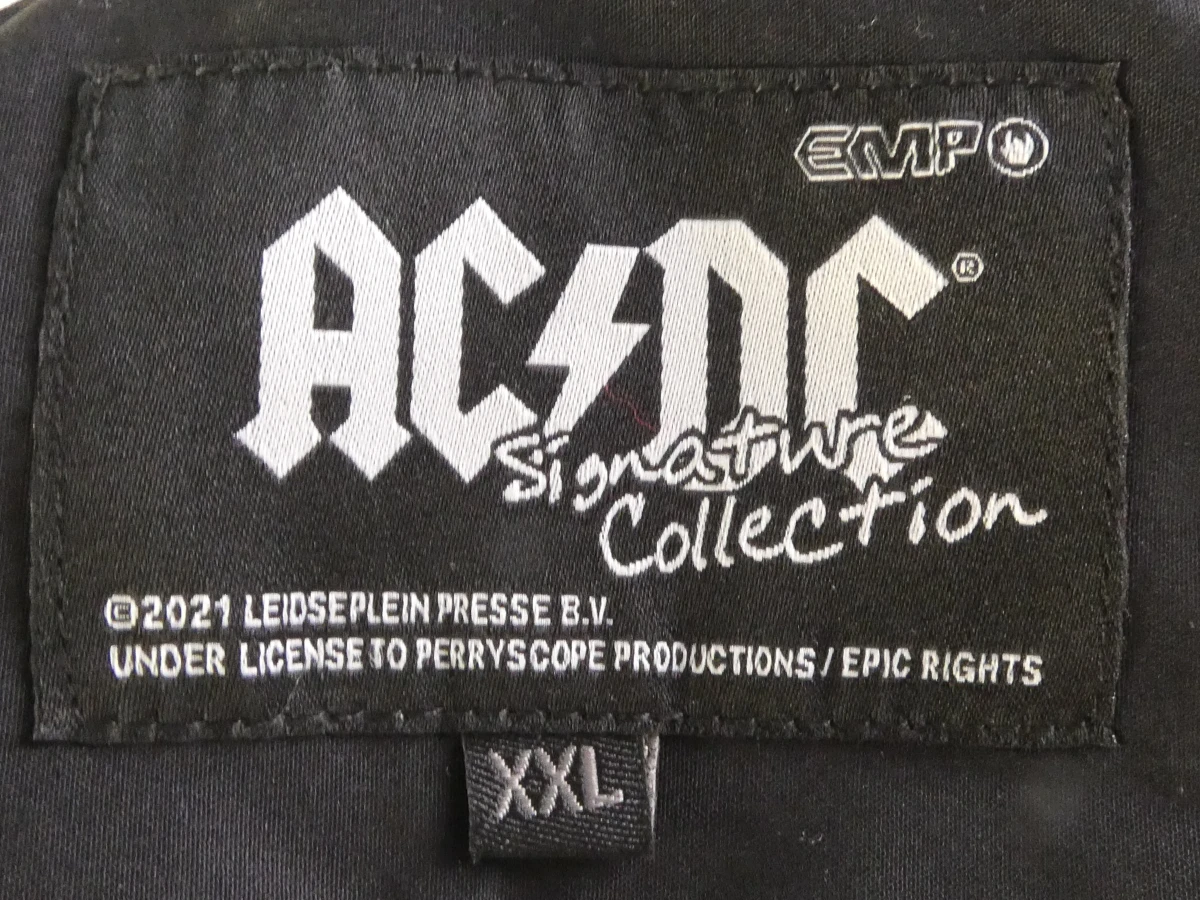 AC/DC overhemd met vlammenprint XXL