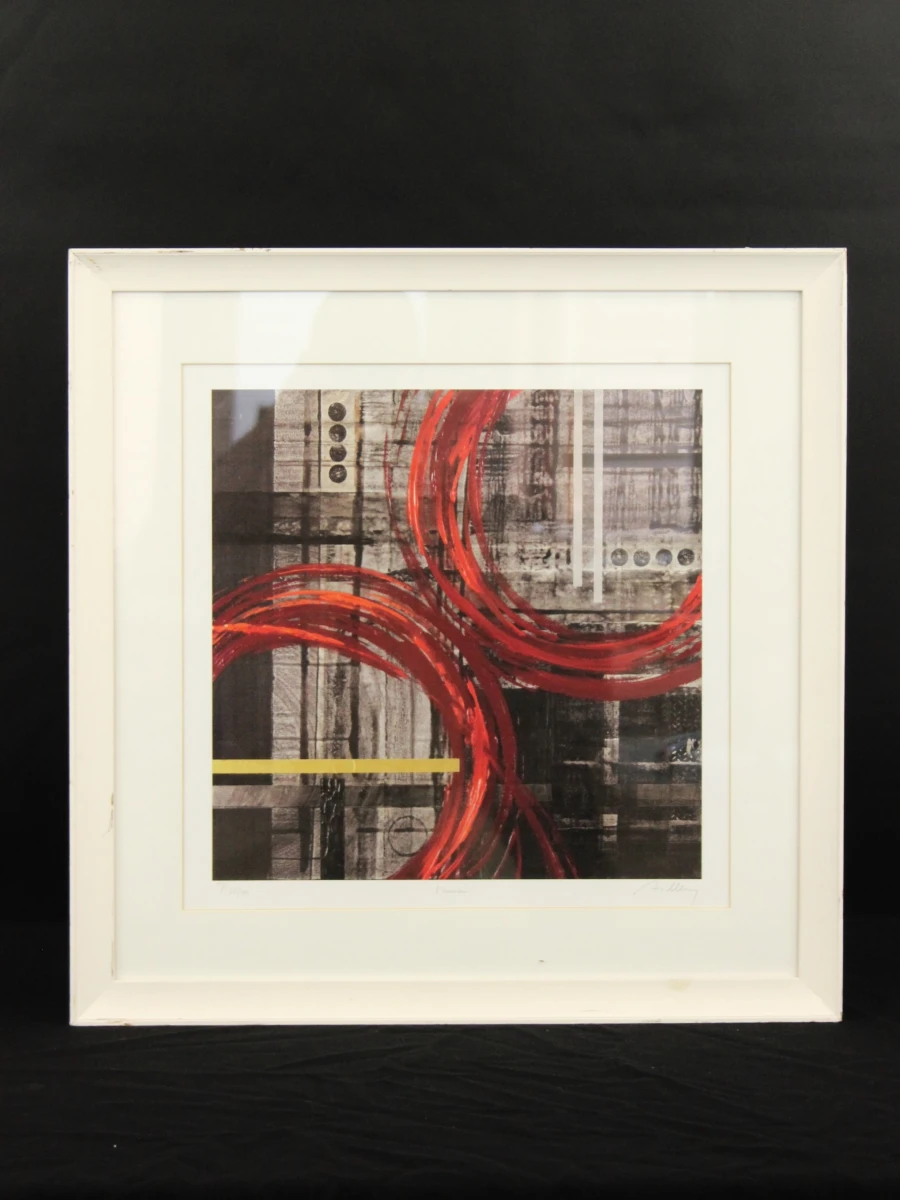 Nancy Aillery 'Venice' ingelijste abstracte kunstprint, genummerd 62/100