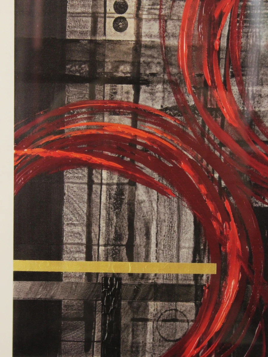 Nancy Aillery 'Venice' ingelijste abstracte kunstprint, genummerd 62/100