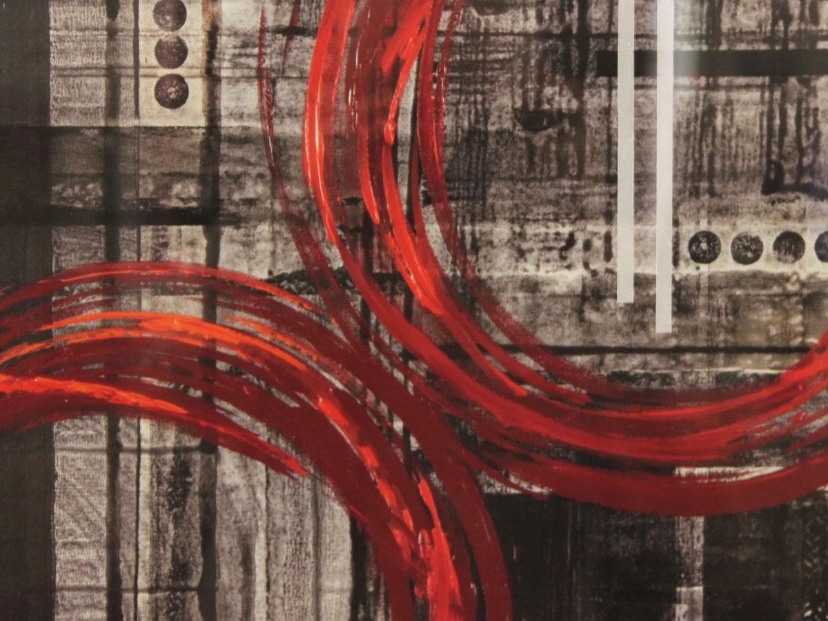 Nancy Aillery 'Venice' ingelijste abstracte kunstprint, genummerd 62/100