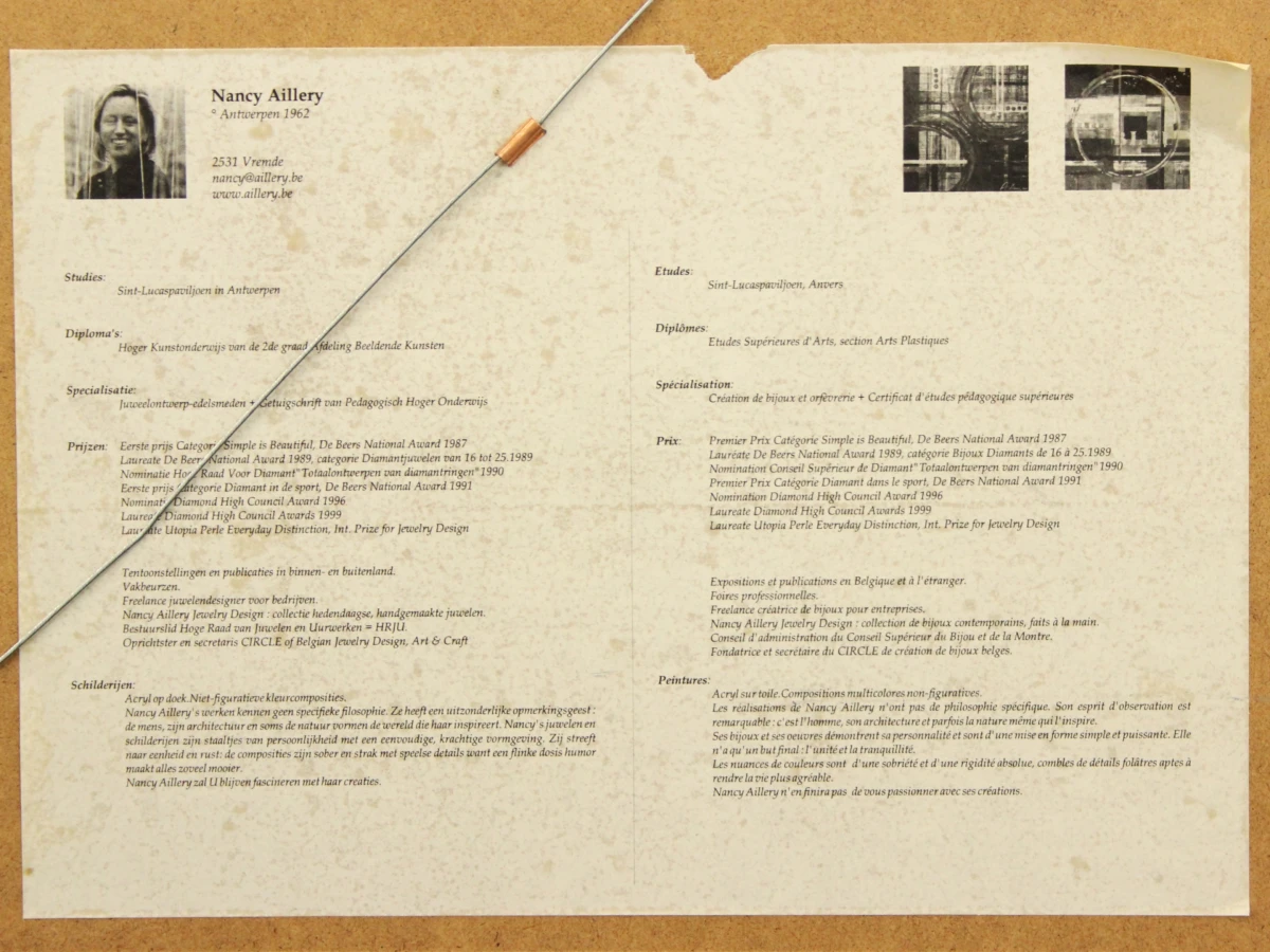 Nancy Aillery 'Venice' ingelijste abstracte kunstprint, genummerd 62/100