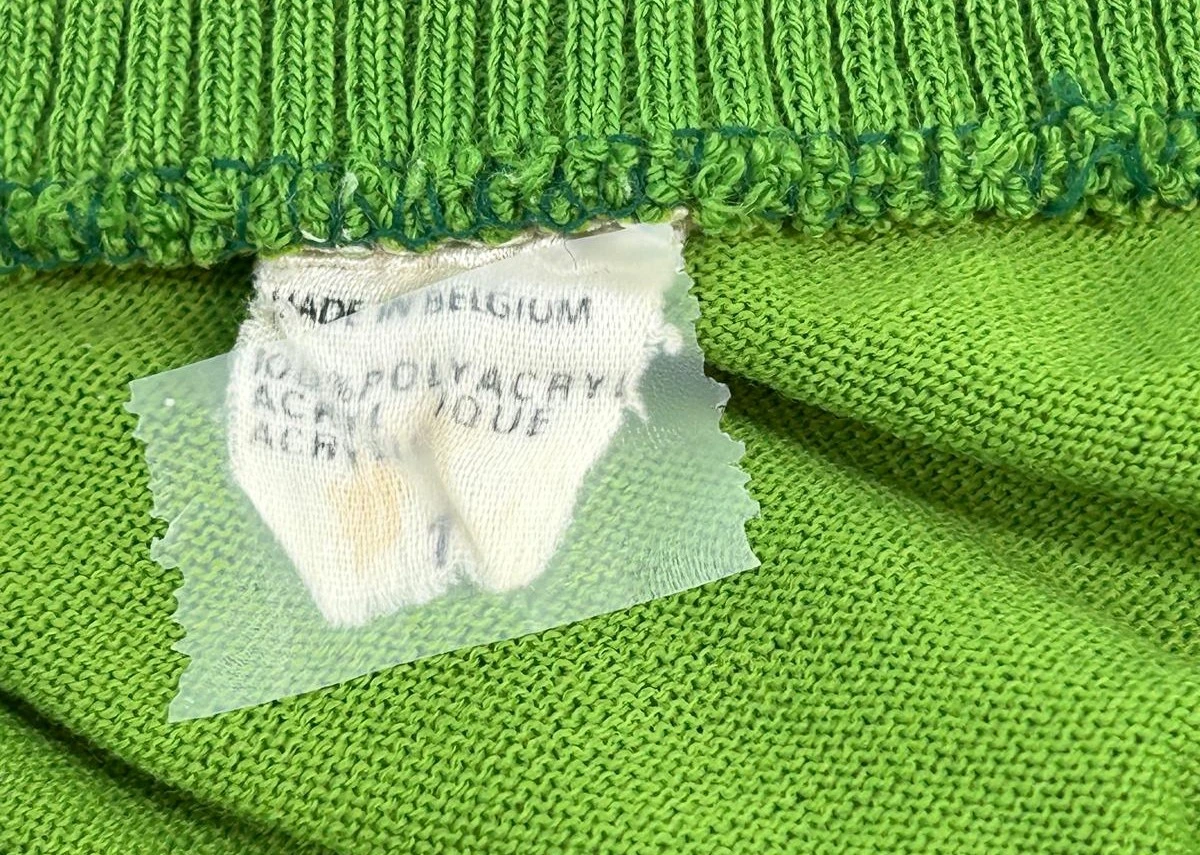 Groene vintage fietstrui