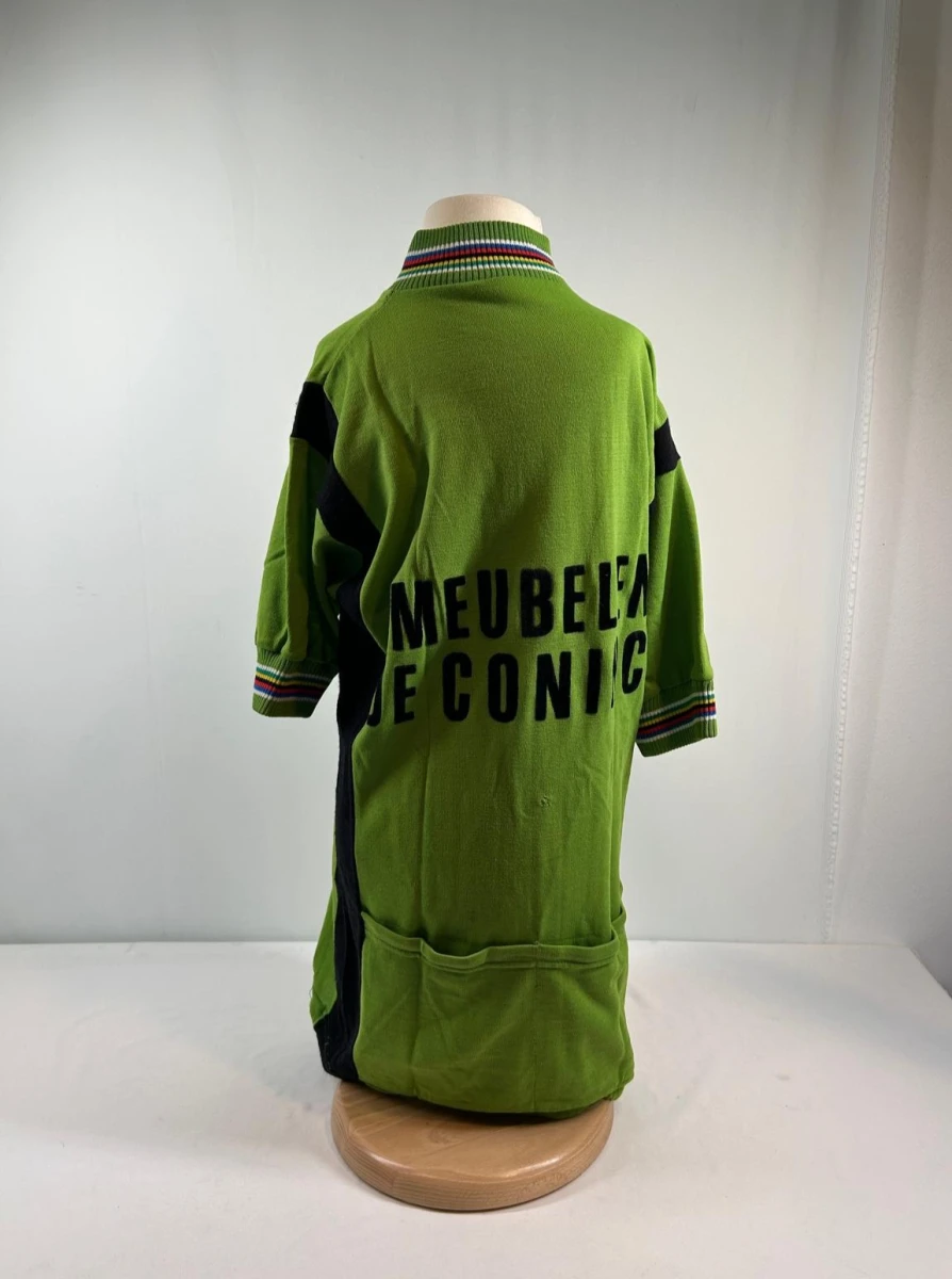 Groene vintage fietstrui