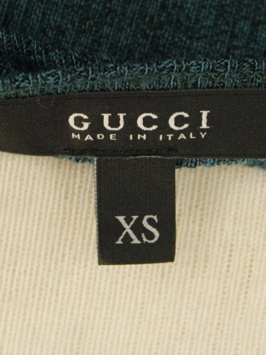 Gucci - tricot topje in groen wol-viscose