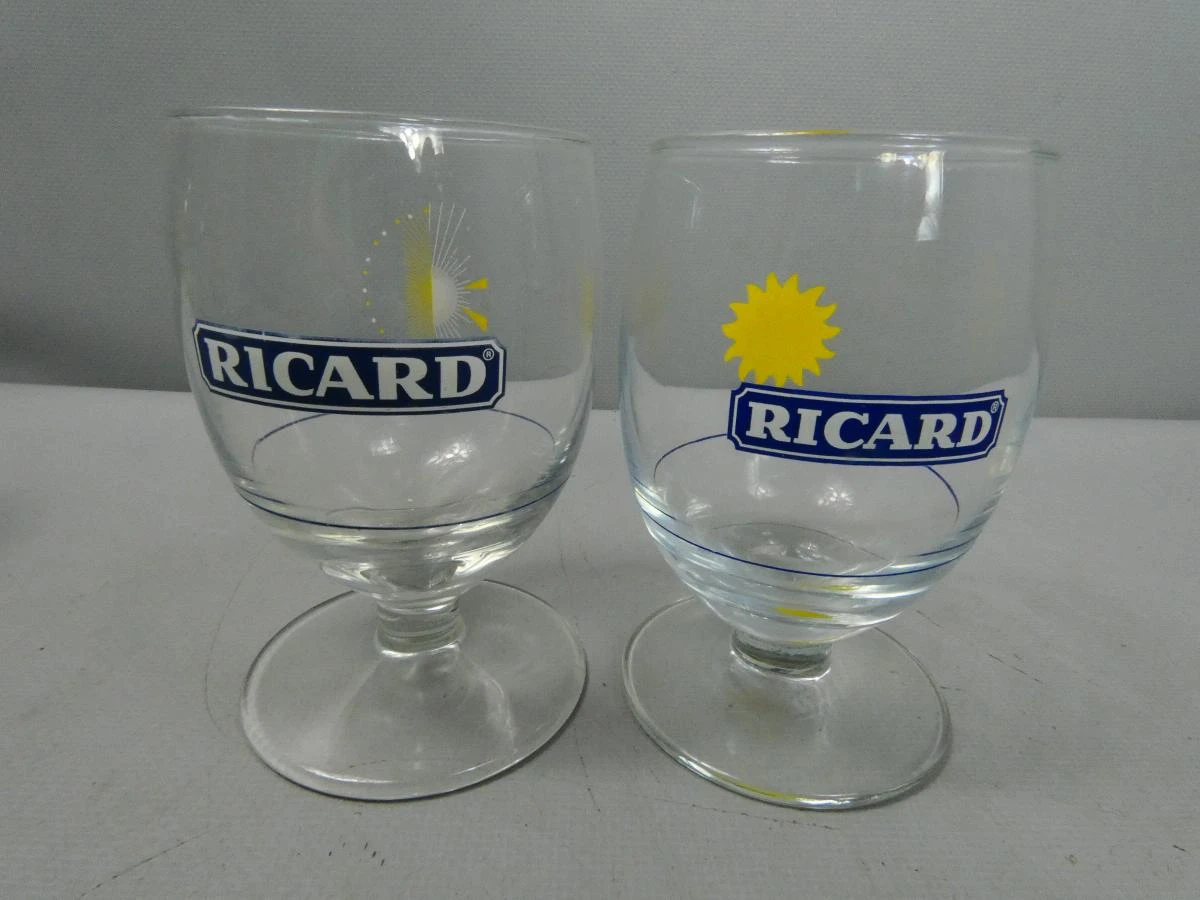 Set van 6 vintage Ricard borrelglaasjes