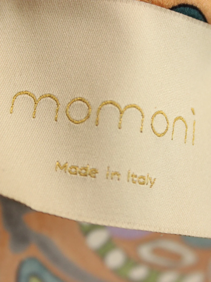 Momonì - zijden blouse met kleurrijke print