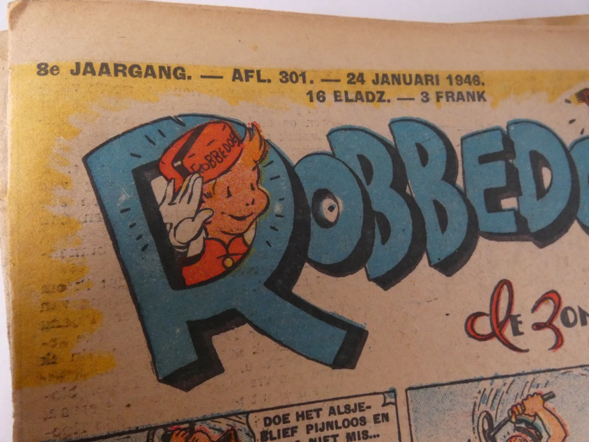 Set oude Robbedoes weekbladen uit jaren 40