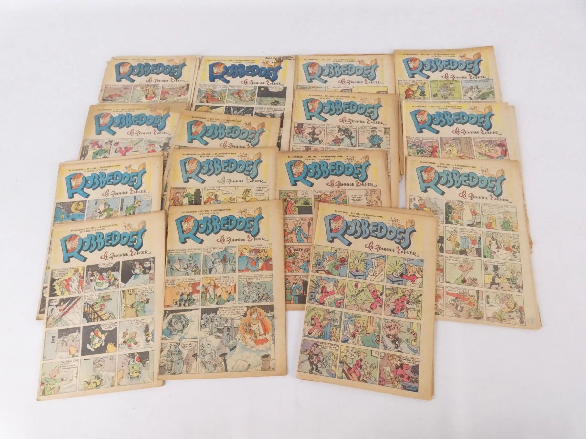 Set oude Robbedoes weekbladen uit jaren 40