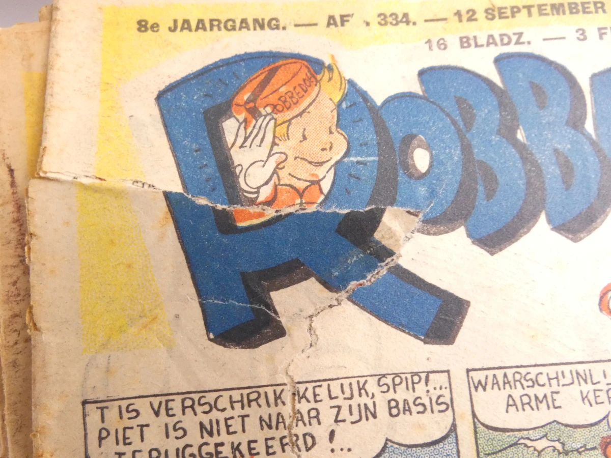 Set oude Robbedoes weekbladen uit jaren 40