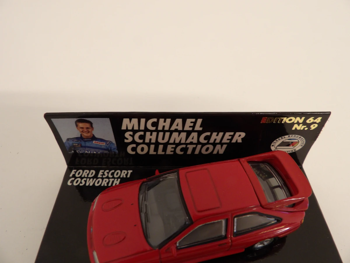 Michael Schumacher Collection miniatuur helm en modelauto set