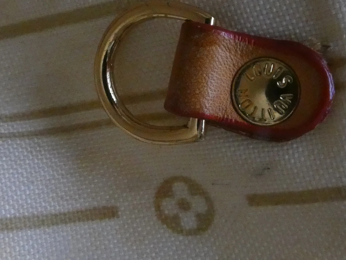 Louis Vuitton grote handtas met ruitpatroon en leren details