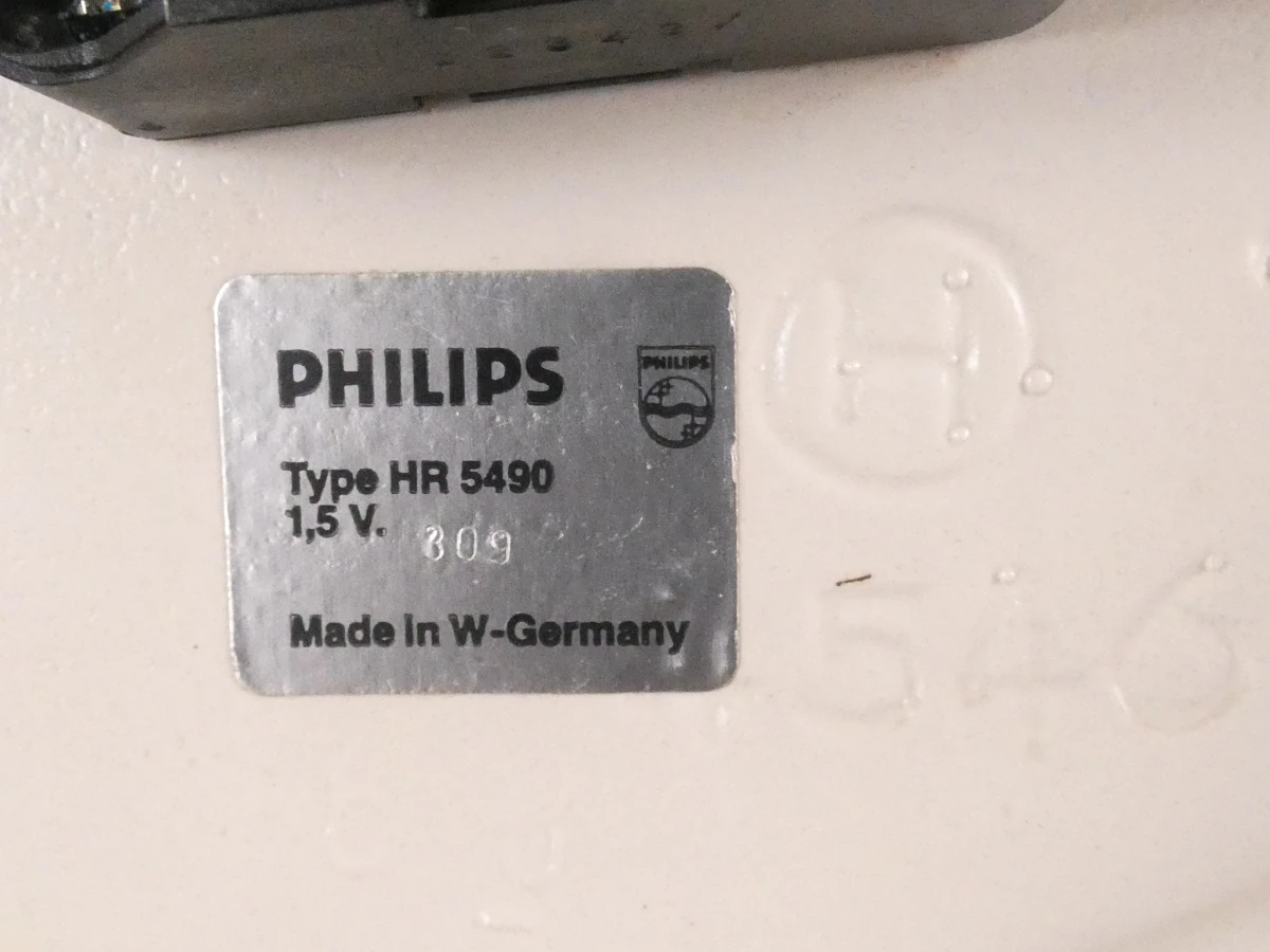 Wandklok Philips Quartz vintage wit