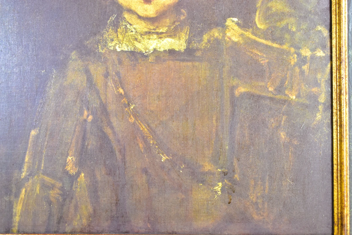 Schilderij van een kind in klassieke stijl met lijst