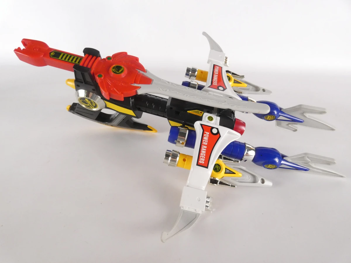 Set vintage Power Rangers en robotfiguren met accessoires