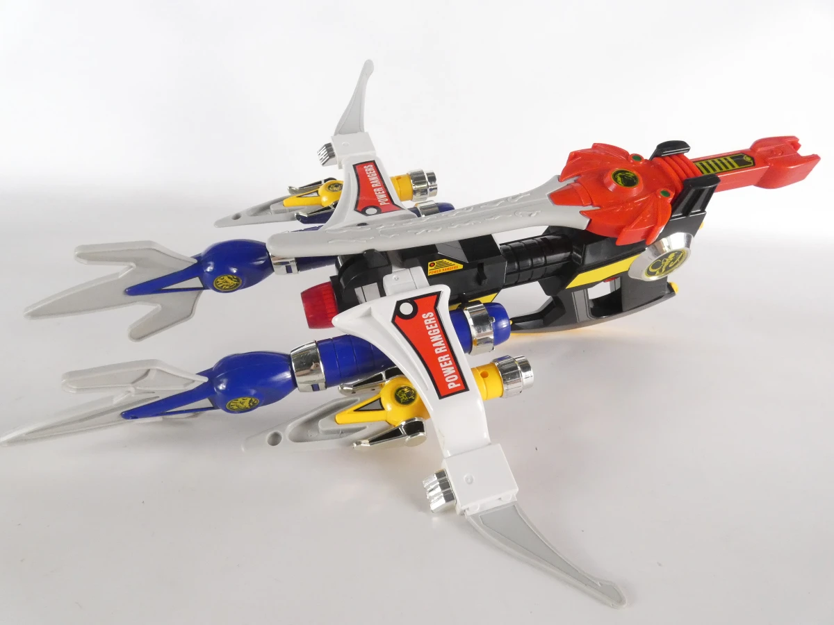 Set vintage Power Rangers en robotfiguren met accessoires