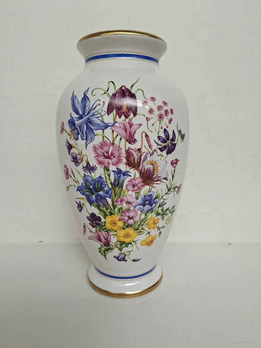 🌸 Porseleinen Vaas "Alpenschoonheid" (Alpine Glory) – Chelsea Bloemenshow 1991