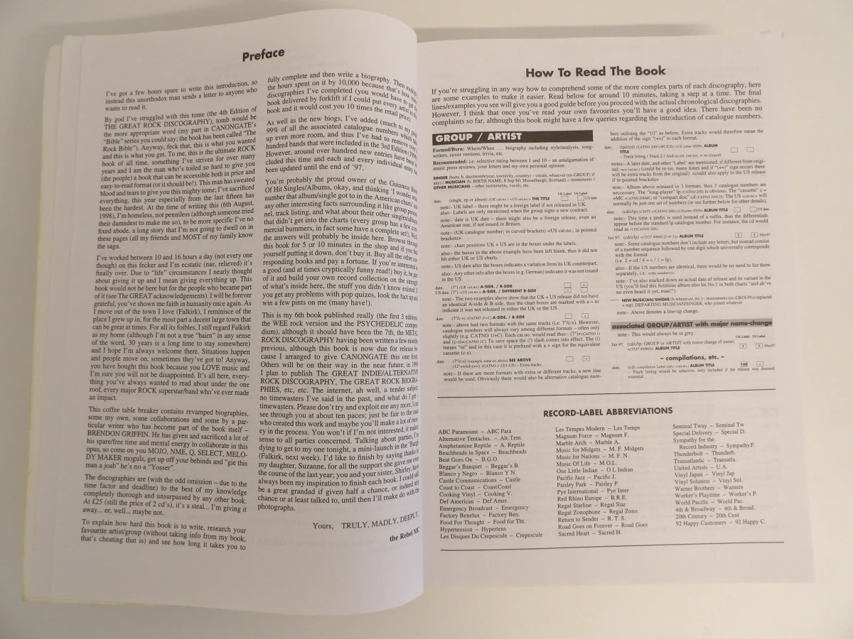 The Great Rock Discography boek