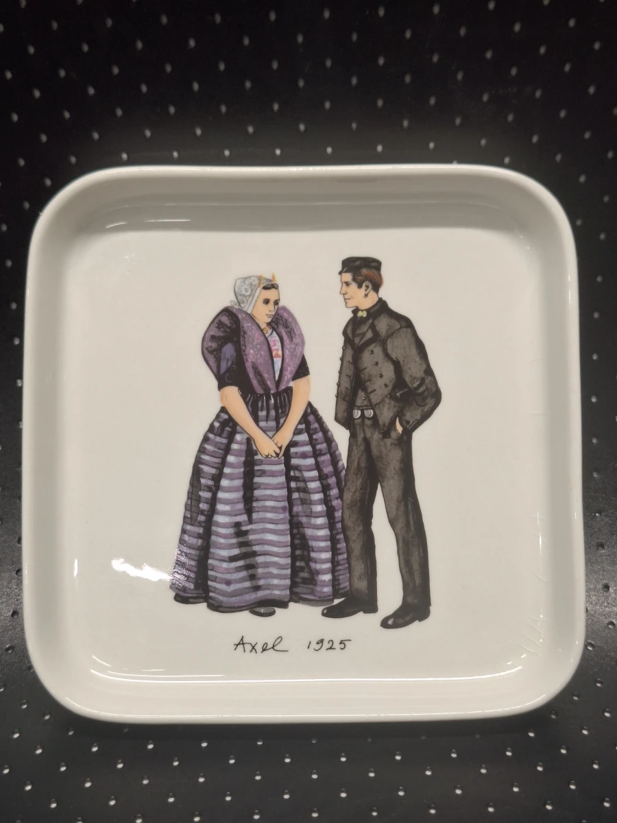 Vintage Villeroy & Boch gebakset - Nederlandse klederdrachten (6-delig)