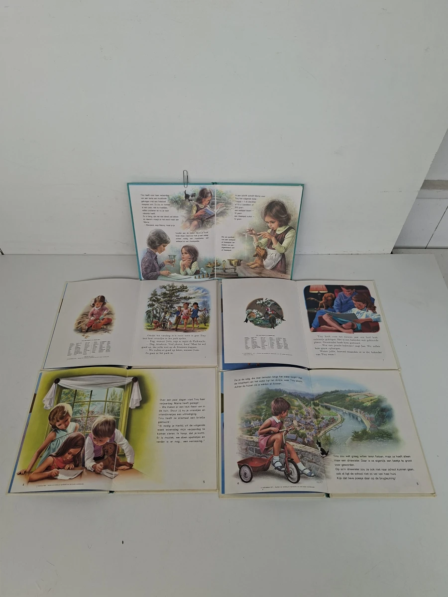 📚  Verzameling 8x Originele Tiny Boekjes – Jaren '60/'70 – Casterman Uitgeverij