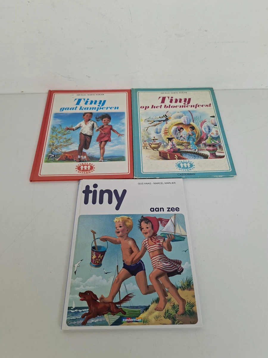 📚  Verzameling 8x Originele Tiny Boekjes – Jaren '60/'70 – Casterman Uitgeverij