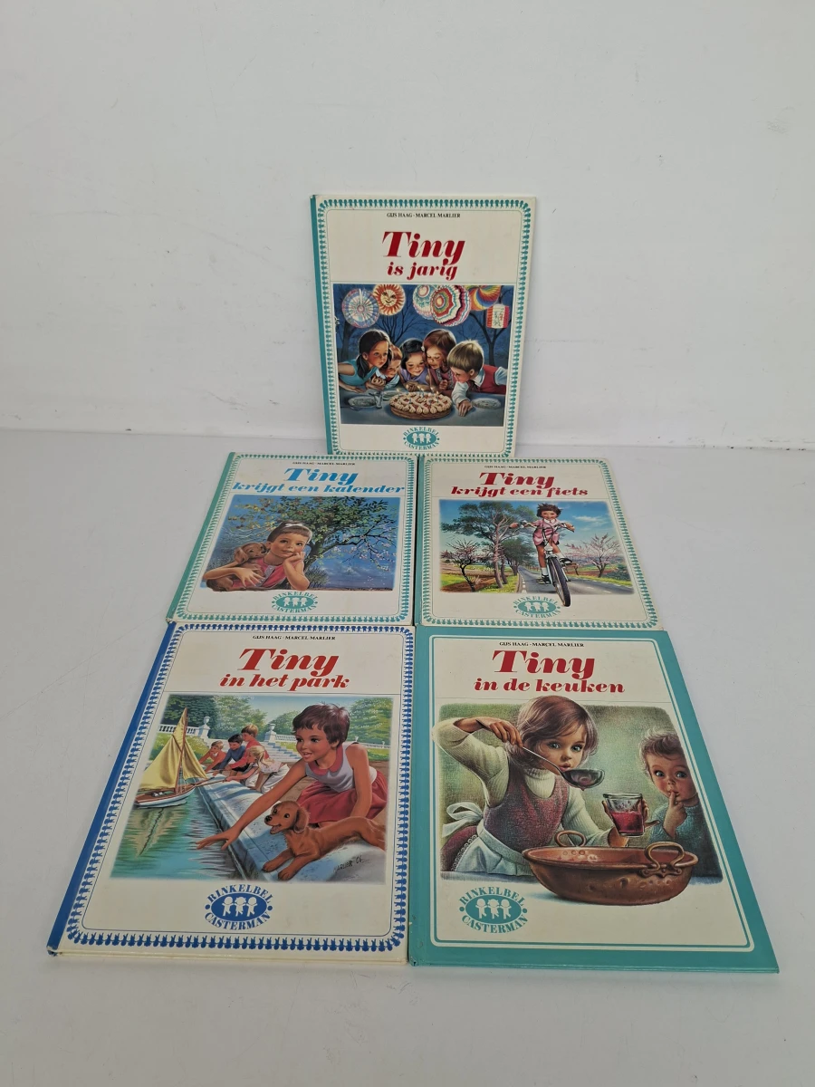📚  Verzameling 8x Originele Tiny Boekjes – Jaren '60/'70 – Casterman Uitgeverij