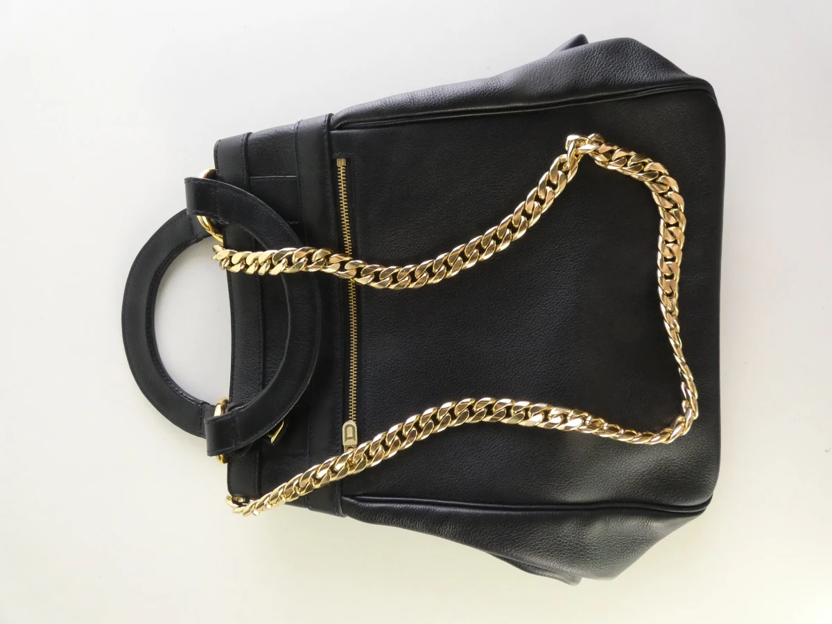Delvaux leren handtas met gouden details