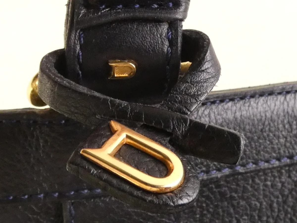 Delvaux leren handtas met gouden details