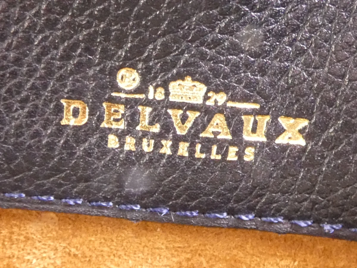 Delvaux leren handtas met gouden details
