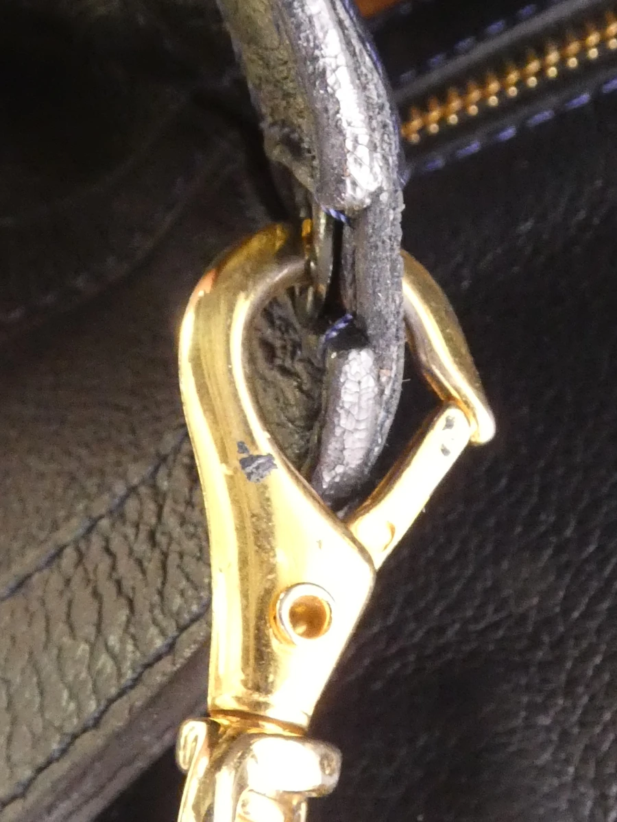 Delvaux leren handtas met gouden details