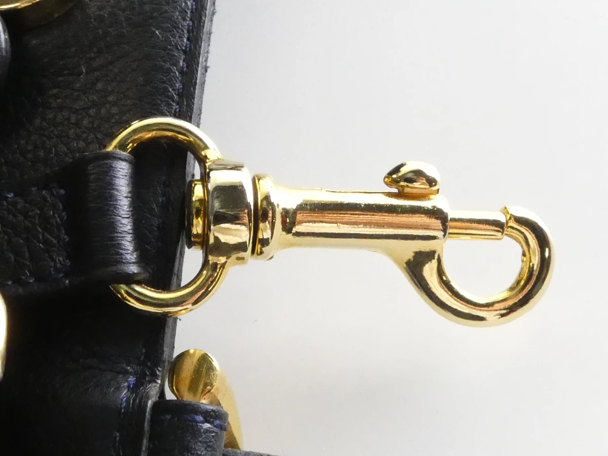 Delvaux leren handtas met gouden details