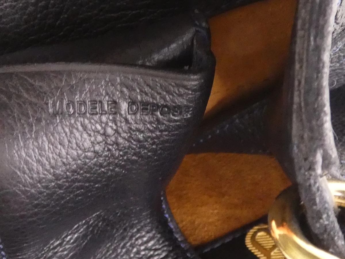 Delvaux leren handtas met gouden details