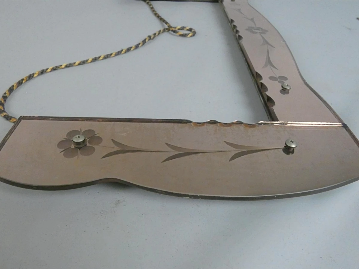 Vintage Art Deco wandspiegel