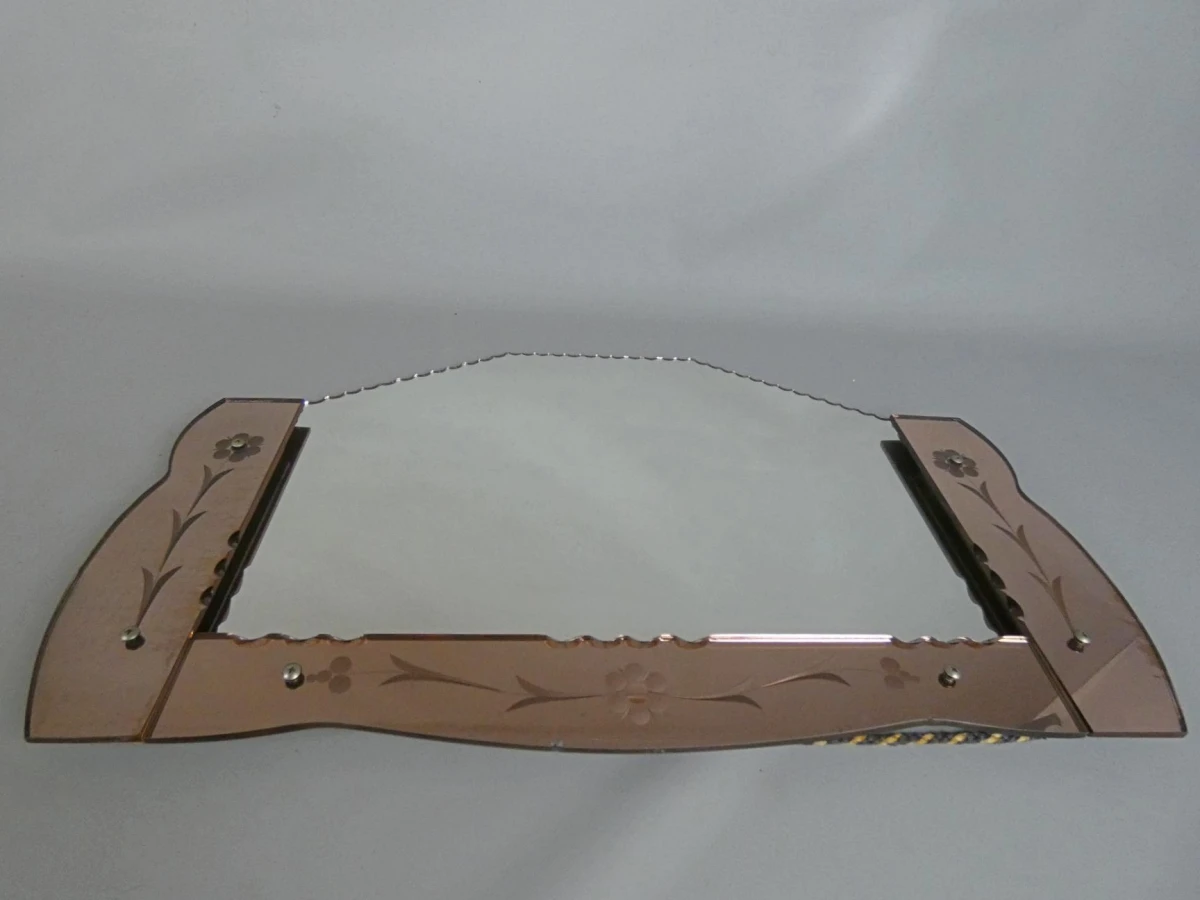 Vintage Art Deco wandspiegel