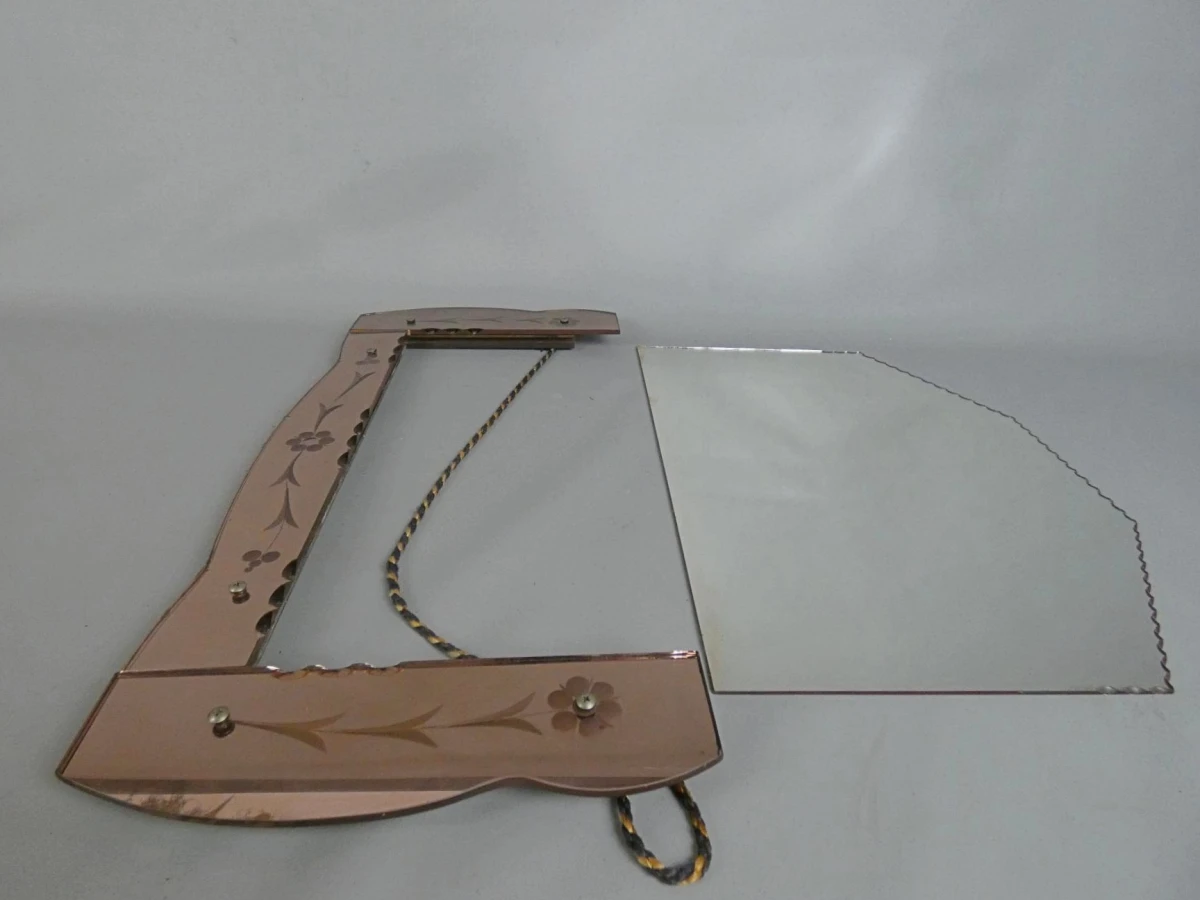 Vintage Art Deco wandspiegel