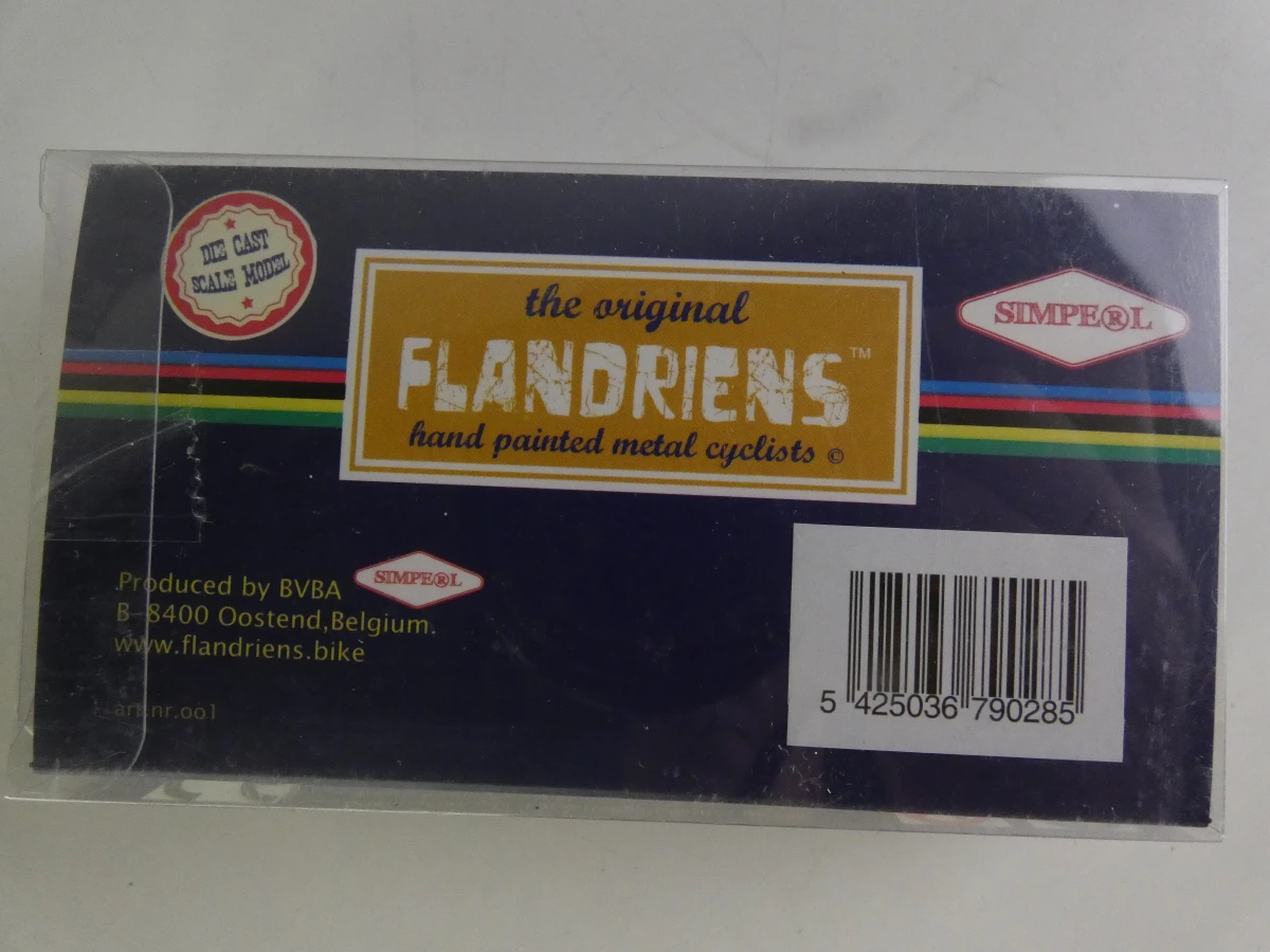 Set van 30 metalen Flandriens wielrenners in doos