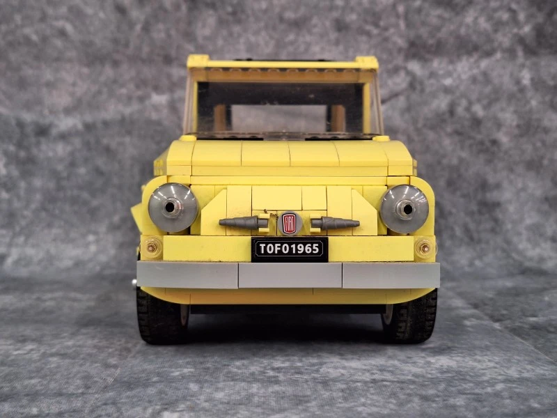 LEGO Creator Expert Fiat 500 (10271) – Cool Yellow – 960 stenen (zonder doos & handleiding)